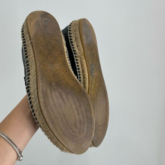 Gucci Black Guccissima Leather Pilar Espadrille Flats - Picture 14 of 15